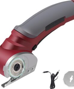 Cordless Electric Scissors 4V Rechargeable Box Cutter for Cardboard Fabric Leather with Safety Lock